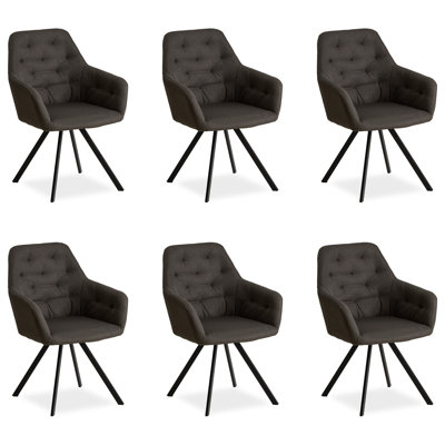 Strauch 44cm H Upholstered Solid Backrest Dining Chair