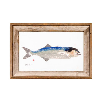 Bluefish Driftwood Framed 4x6  Print | Wall Art