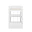 Lit mezzanine simple avec grandes tablettes, bureau et DEL-2141245373