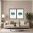 Coastal Retreat Oceanic Duology: Abstract Circles Diptych-99433936