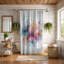 Rideau de douche 1 pièce Artistic Paint Burst-658350698