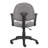Jea Swivel Posture Chair, Loop Arms, Gray Tweed, Rolling Wheels-117561192