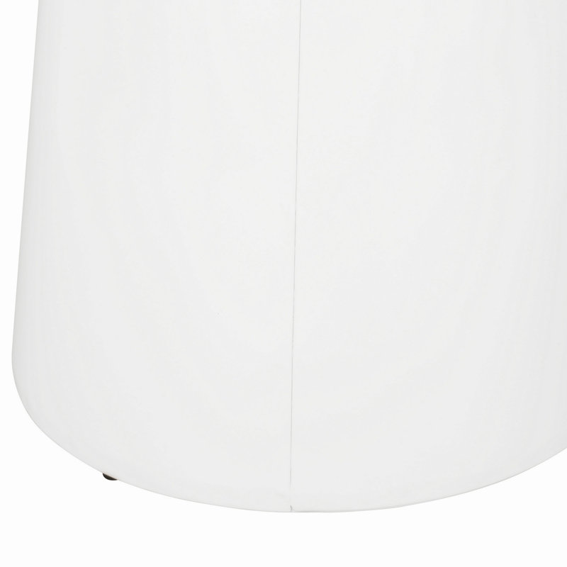 Metal S/2 End Table, White