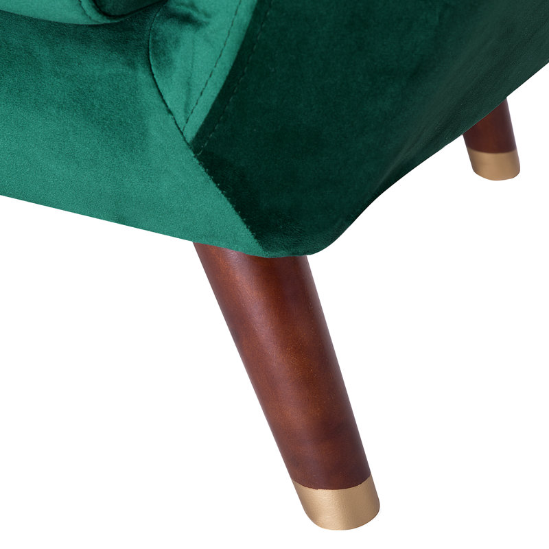 Lesse Upholstered Armchair, Emerald Green