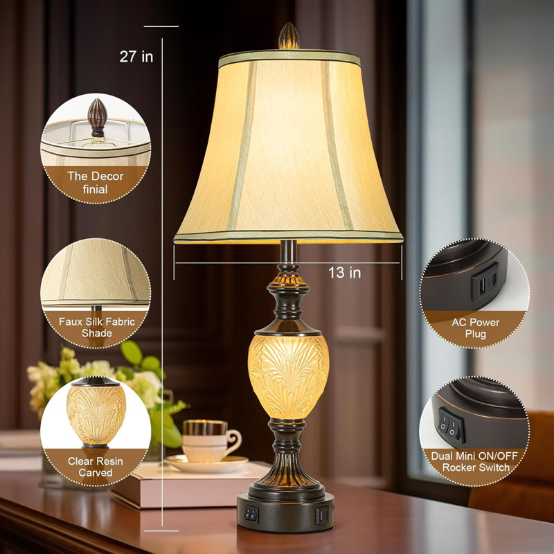Resin USB Table Lamp