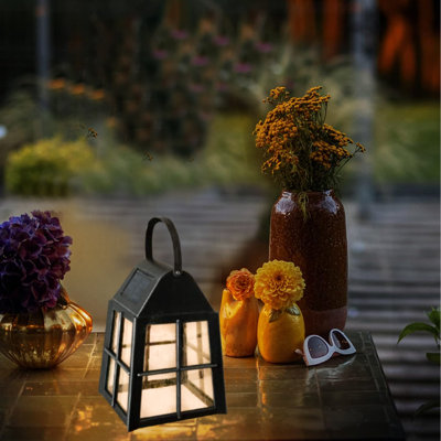 Black Solar Powered Integrated LED Pathway Light