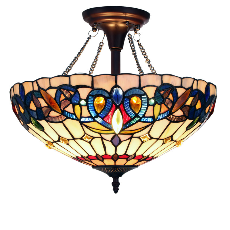Anikia 2 - Light Glass Dimmable Geometric Chandelier