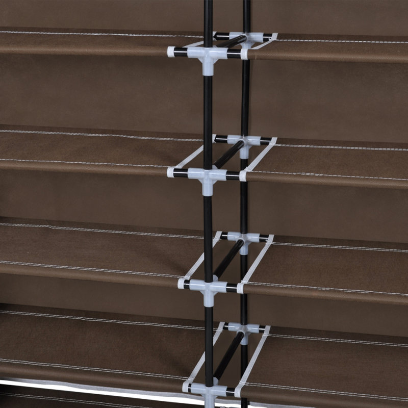 30 Pair Flip Down Shoe Storage, Brown