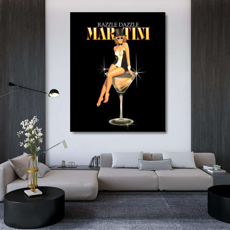 Razzle Dazzle Martini, H 45 po x l 36 po