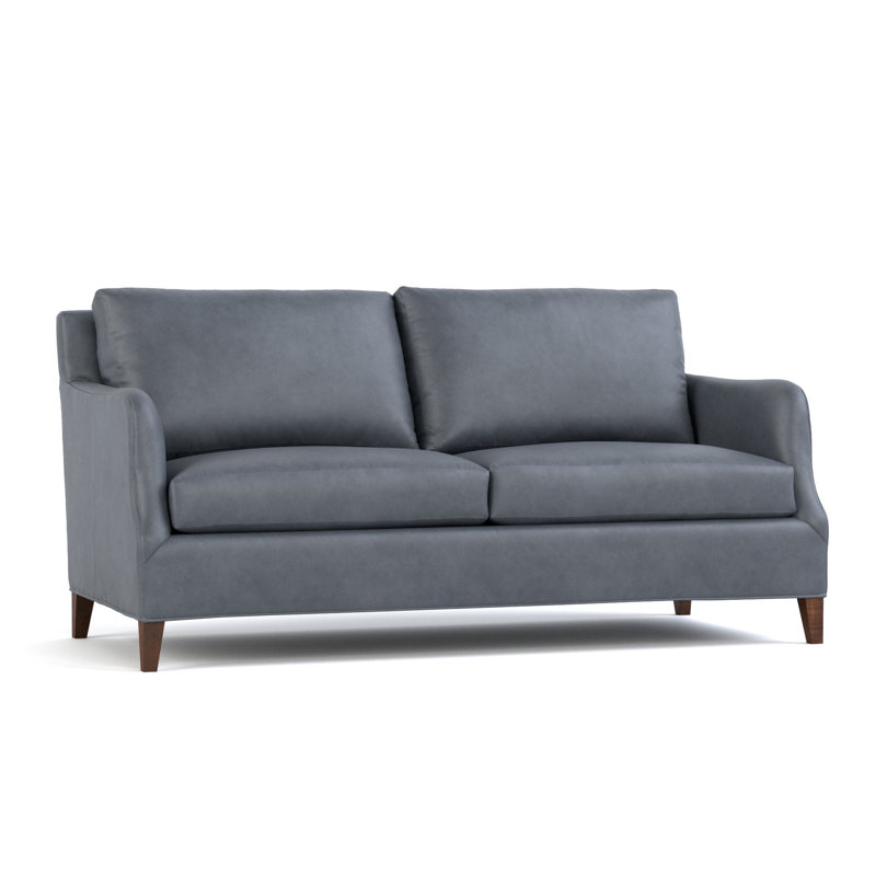 Harper Leather Sofa, Alameda Tradewind