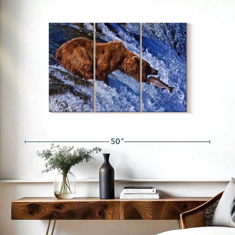 Brampt Bear Hunting, 24" H x 38" W