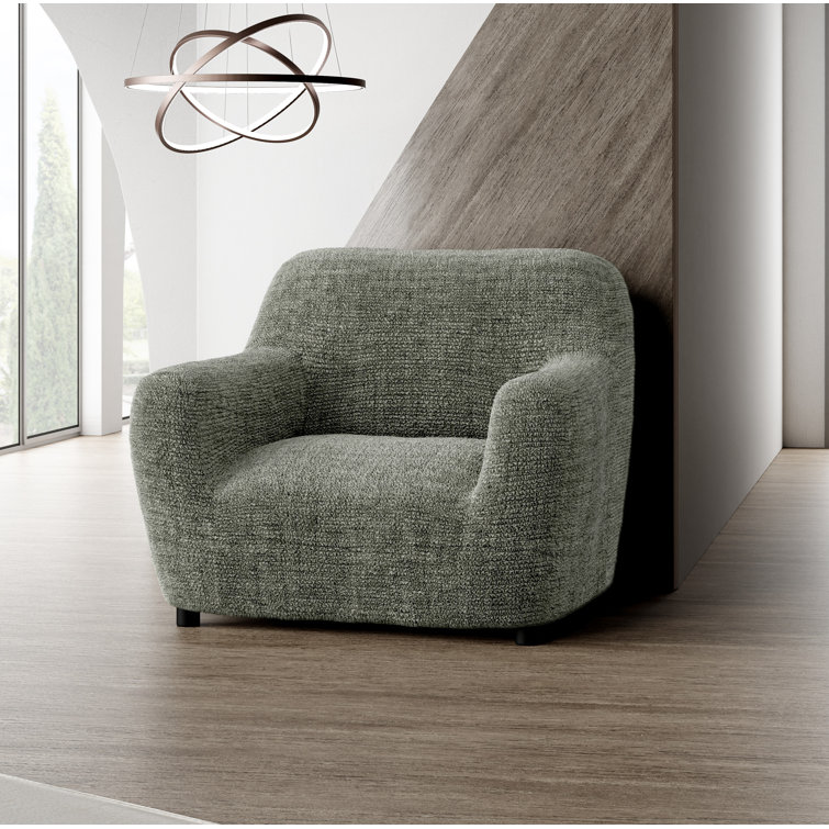 Stretchy Slipcover for Armchair  - Durable & Stylish - Microfibra Printed Collection