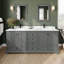 Ensemble de meuble-lavabo double autoportant 80 po avec plateau en quartz Deborah-98208027-98208031-98208028