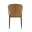 Chaise rembourrée en cuir brun clair Kirsten-1417792037
