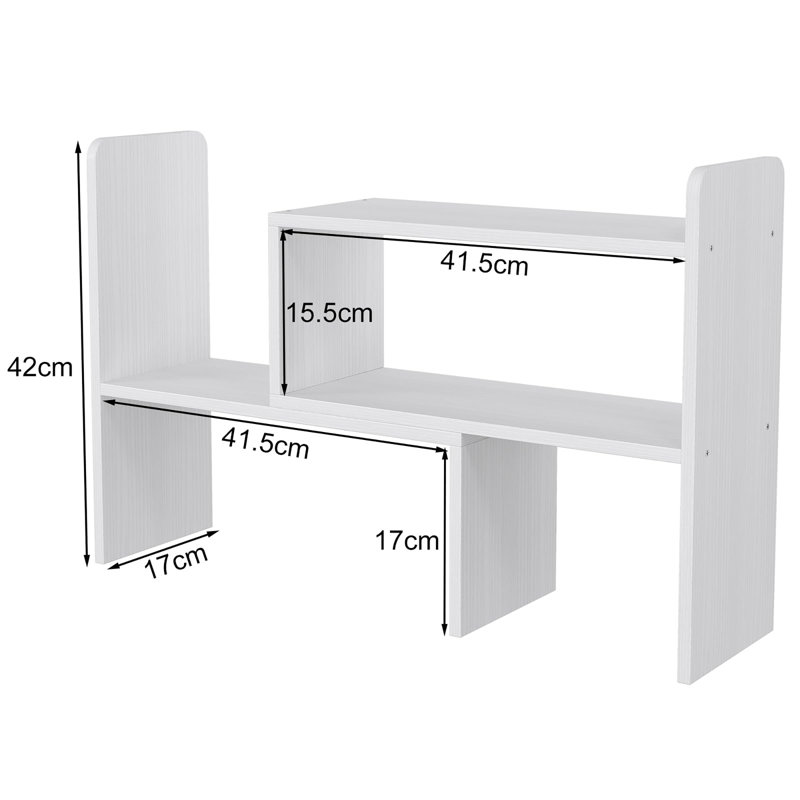 Manufactured Wood Desk Organiser, White