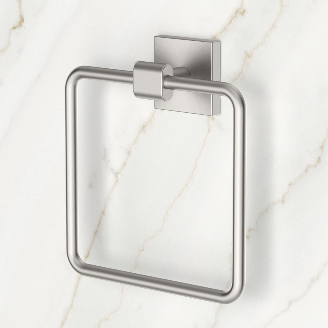 Elevate Towel Ring | Wall Mount Square Towel Holder for Bathroom, Kitchen Gatco