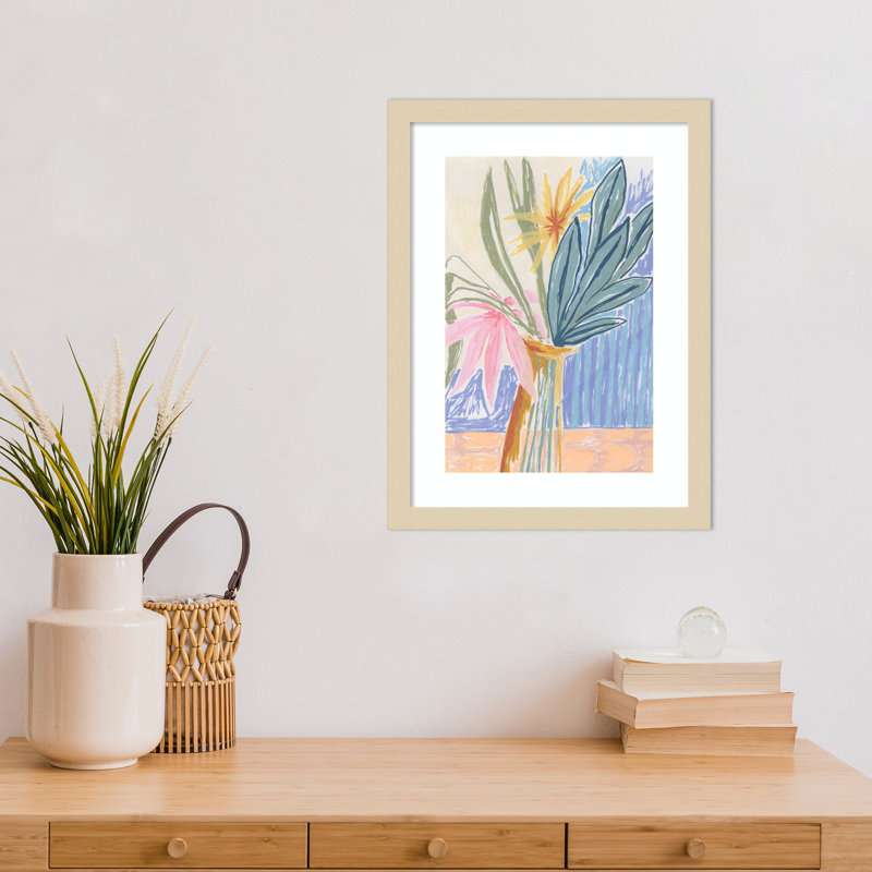 «August Bouquet» par Kate Aurelia Holloway, H 17 po x l 13 po x P 1 po, Brun