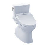 Vespin® II 1.0 GPF Elongated Two-Piece Toilet with C100 Electronic Bidet Seat