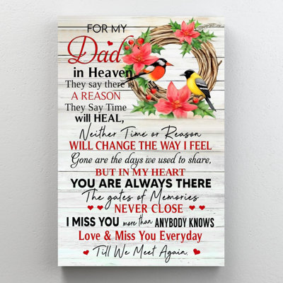 " For My Dad Till We Meet Again "