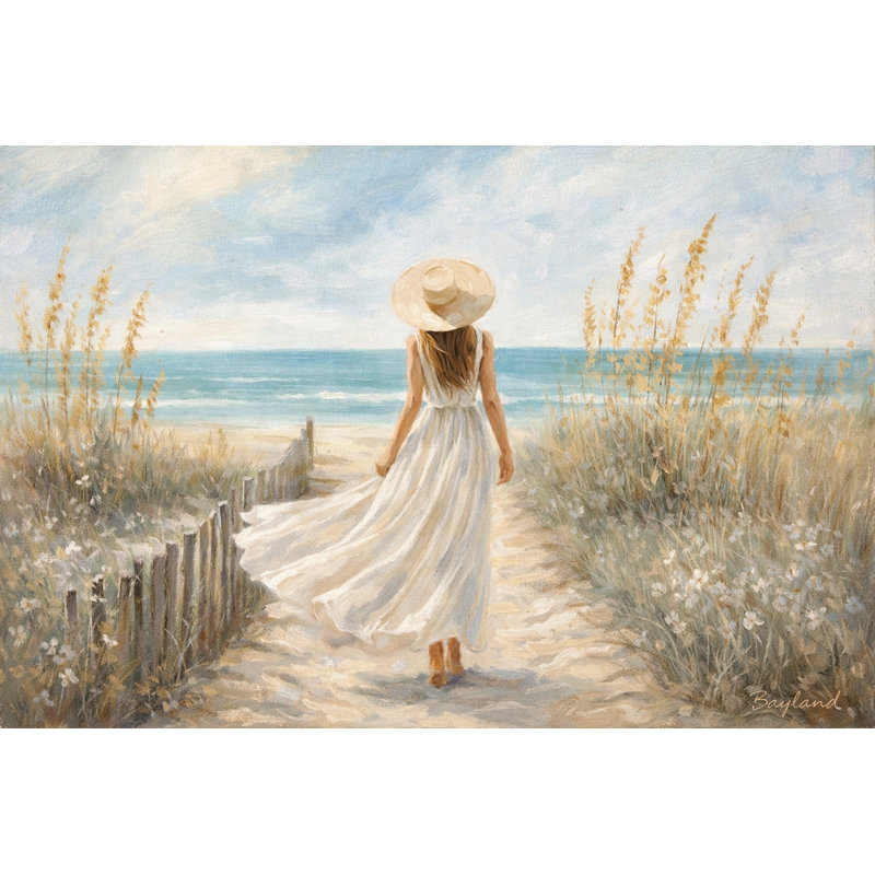 Art mural sur toile Sea Breeze Walk, L 24 po x H 16 po x P 1,5 po