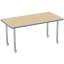 Table rectangulaire d'activité rectangulaire avec pieds réglables-49447492-99105923-99105924