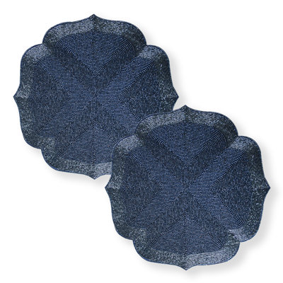 Polyester Embroidered Round Placemat