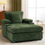 Fauteuil surdimensionné en chenille avec repose-pieds, porte-gobelet et port de chargement USB-1317453547