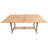 Duchene Butterfly Leaf Solid Teak Wood Rectangular Trestle Dining Table