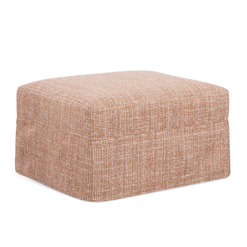 Pandora Ottoman, Green and Blue Stripe; 0252-54