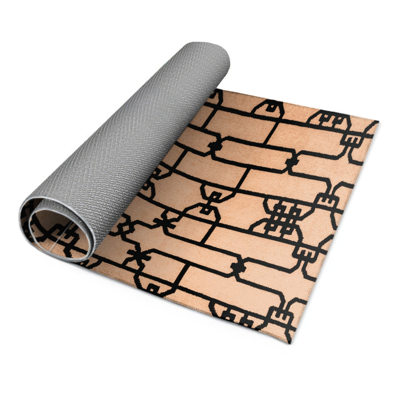 Tapis brun intérieur et extérieur Trellis, Rectangle 9 pi x 12 pi
