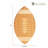 Football-Shaped Bamboo Cutting and Serving Board