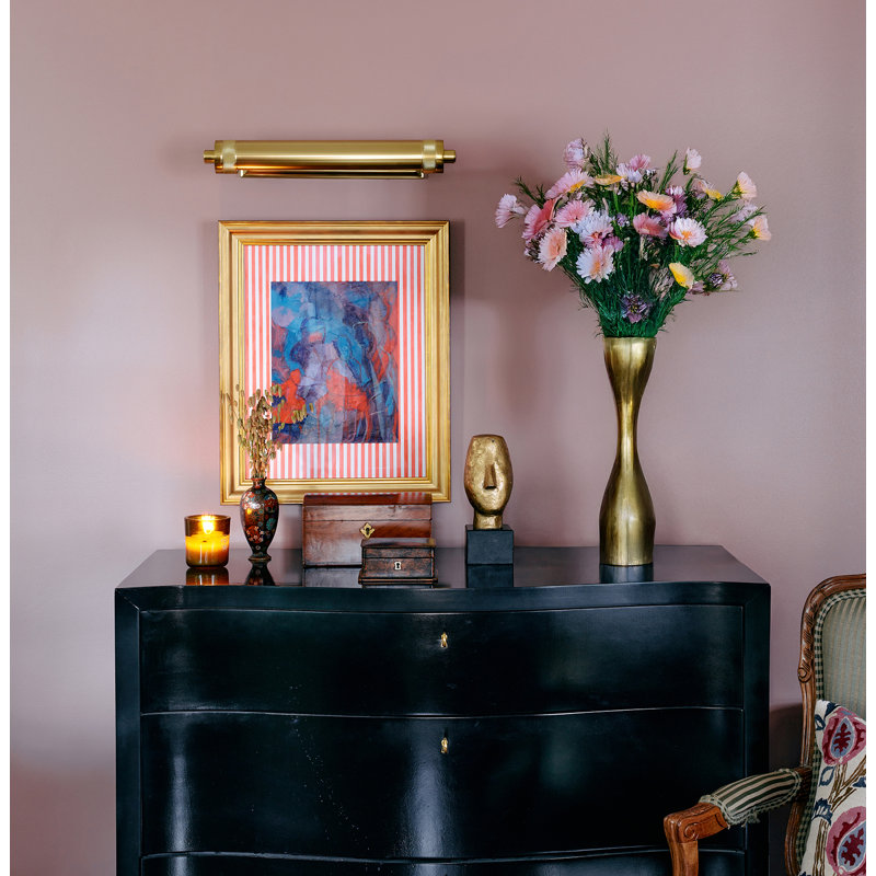 Wyatt 2 - Light LED Armed Sconce, Modern Brass