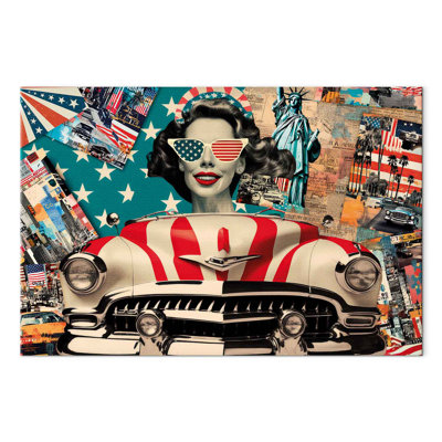Canvas Print - American collage