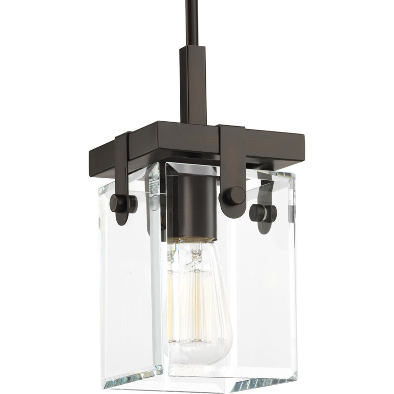 Luminaire suspendu simple à 1 lumière Bridgewood, Bronze antique