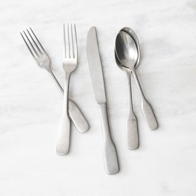 Ashton 5 Piece 18/10 Stainless Steel Flatware Set, Service for 1