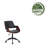Lithonia Faux Leather Mid-Century Office Chair-458412770