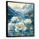 Pivoines au bord du lac de montagne en hiver II - pivoines, reproduction sur toile
