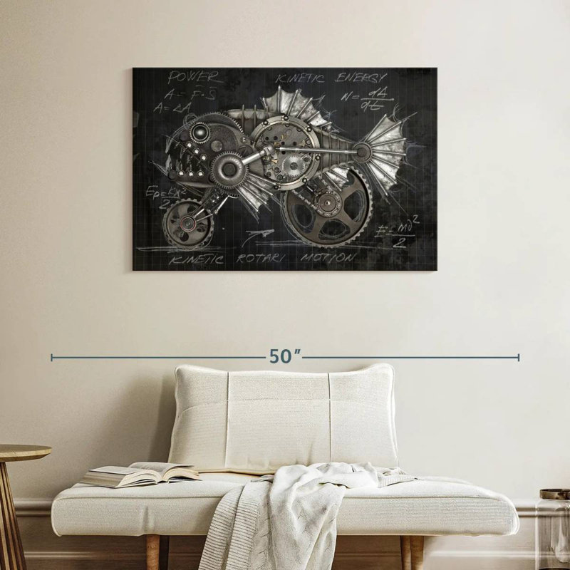Kelan Steampunk Piranha Layout, 26" H x 39" W