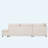 107'' L-Shaped Sectional Sleeper Sofa Bed With Pull-Out Design & Storage Ottoman