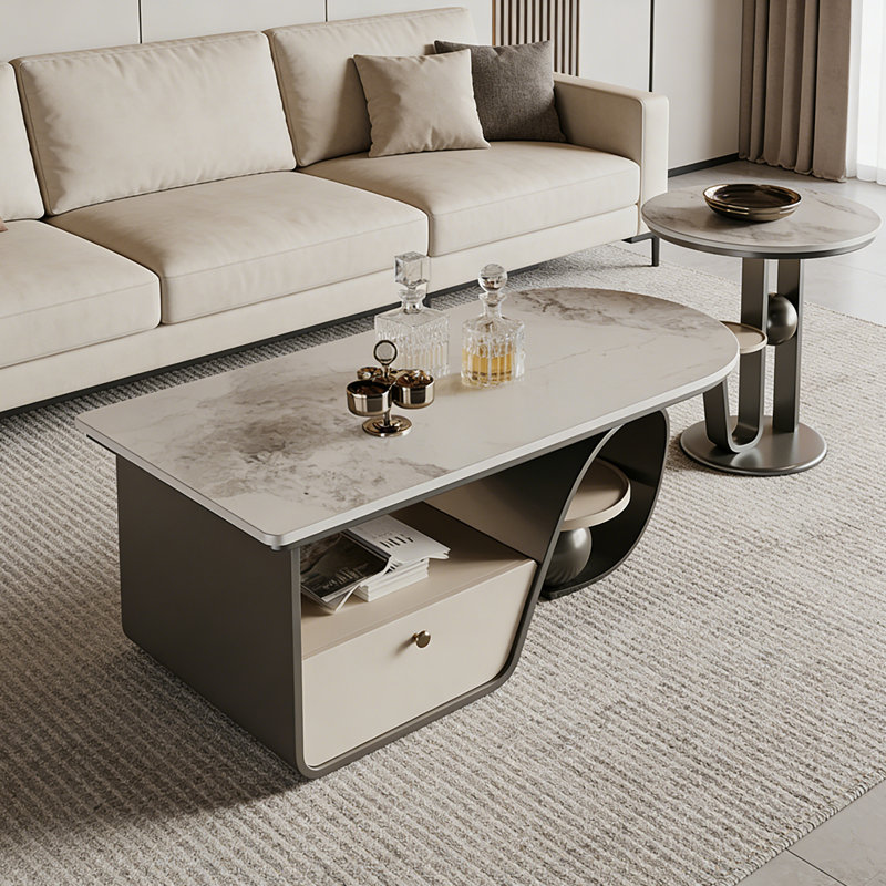 Orren Ellis Sintered Stone Coffee Table Set - Wayfair Canada