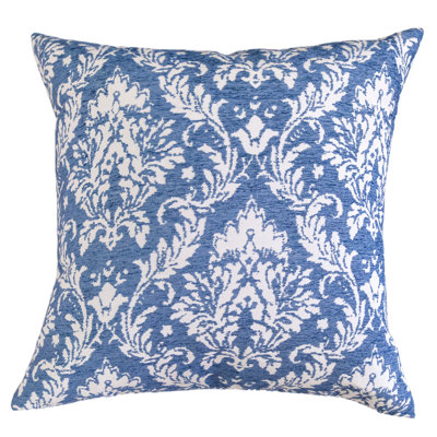 Damask Chenille Throw Pillow