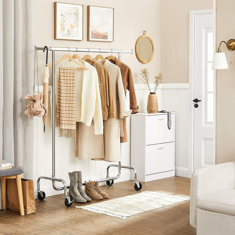 Porte-vêtements roulant l 21,7"