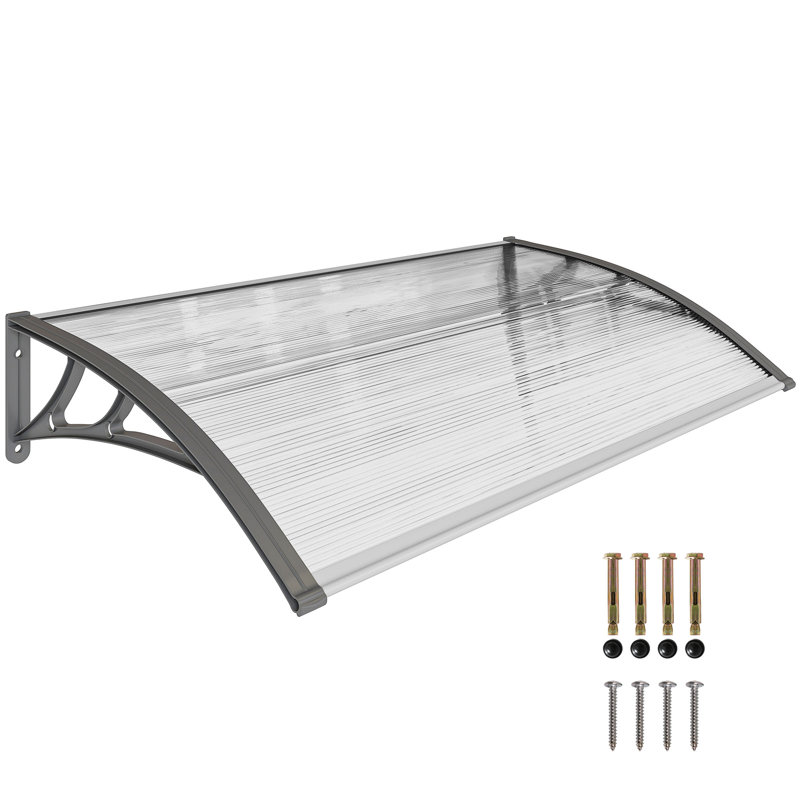 Outsunny 110cm W x 60cm D Retractable Door / Window Awning