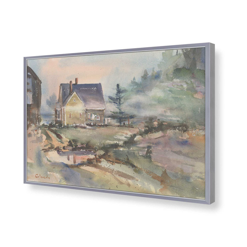 «Laundry Day» par Stephen Calcasola, reproduction d'art, H 30 po x l 40 po, Impression sur cadre ouvert sans papier mat