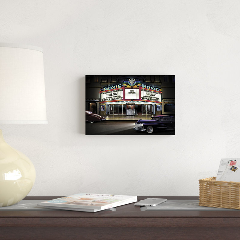 " Diners And Cars I " by Helen Flint, 8" H x 12" W x 1.25" D