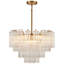 Lustre moderne 12 po / 24 po à gradins dorés pour salle à manger-128998241-128998243