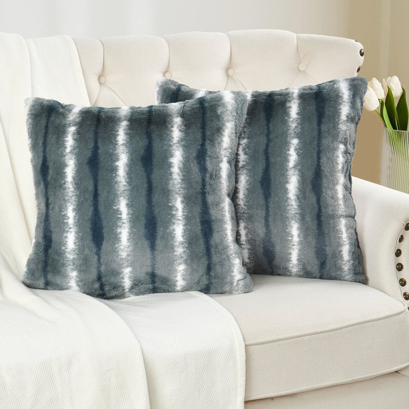 Amanda Faux Fur 20" Throw Pillow Cover, Cahama