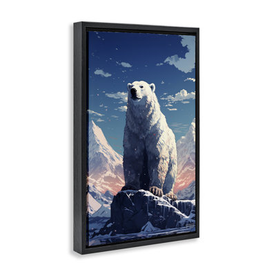Toile flottante encadrée «Snowy» par Roozbeh Bahramali