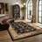 Rug Branch Yasmin 7' x 9' (6'6" x 9'4") Cream/Black Persian Medallion Indoor Area Rug, Traditional, Low Pile, Stain-Resistant Carpet - Living Room, Bedroom, Dining Room, and Kitchen-1416246317