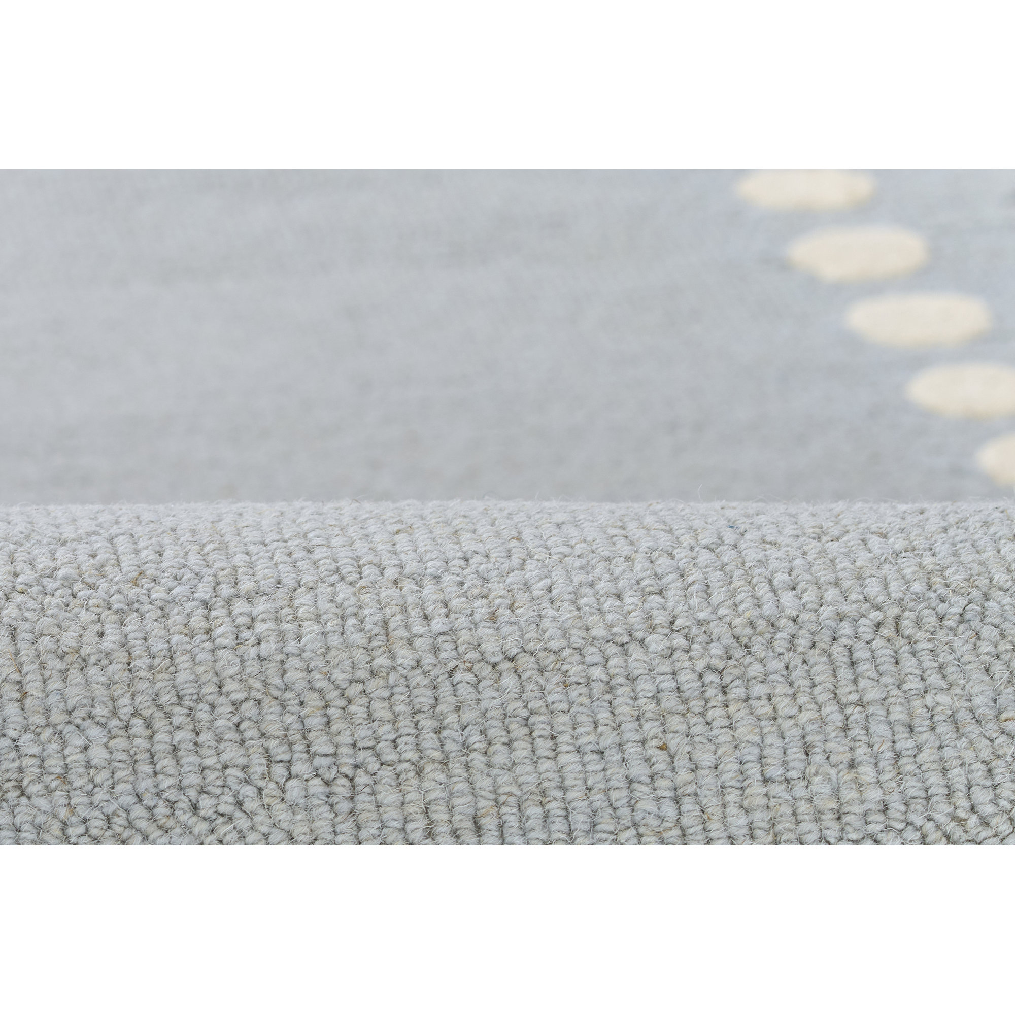 Alcona Hand Tufted Wool Solid Blue Area Rug 2' X 3', Rectangle 2' x 3'